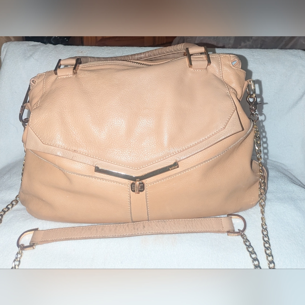 Botkier Tan Leather Shoulder Bag.